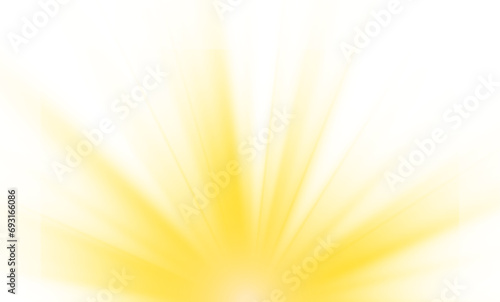 Transparent yellow sunlight special lens flash light effect. Front solar flare lenses. Glowing light effects. PNG. 