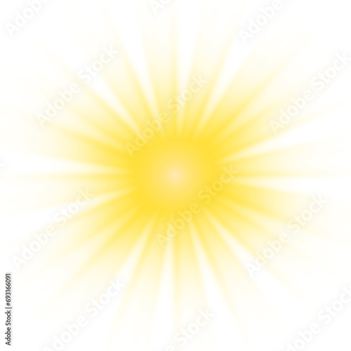 Golden star and sparks isolated on transparent background. Transparent yellow flare light effect. Glowing light effects. PNG.