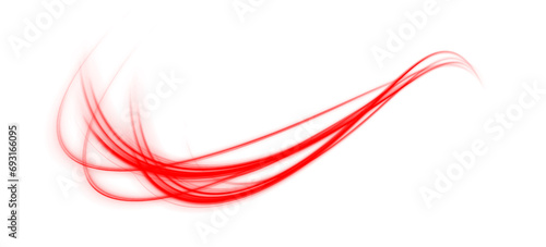 Realistic set of hot air vortex effects isolated on transparent background PNG. Neon color glowing lines background, high-speed light trails effect.