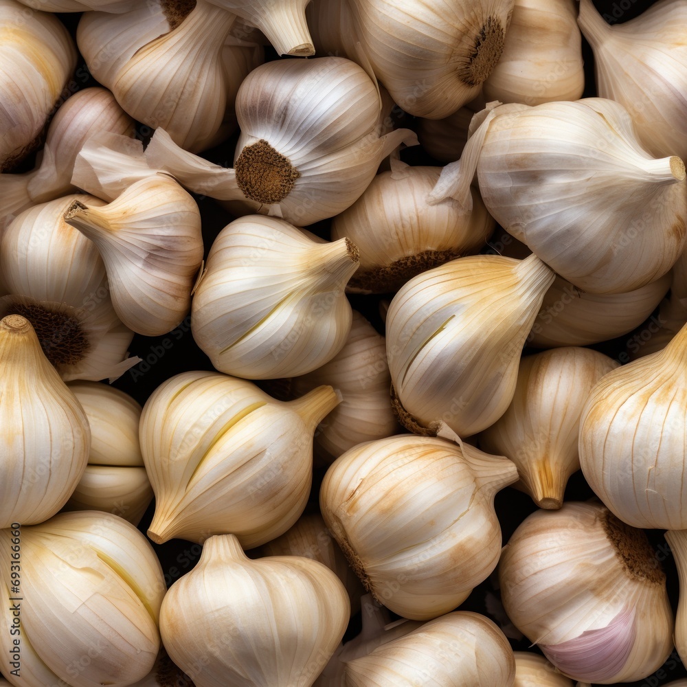 Fresh Garlic clove and bulb Fresh Garlic clove and bulb