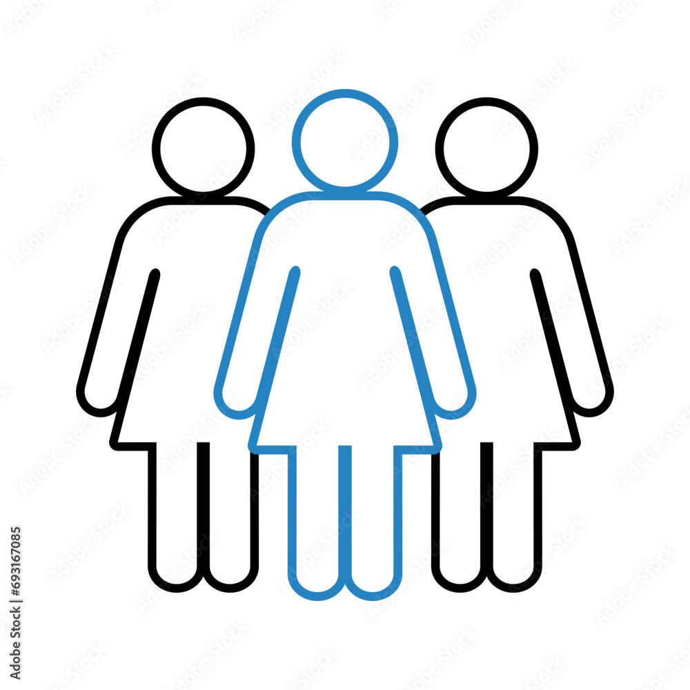 Symbol, ikona kobiet. Plik wektorowy. Symbol, ikona kobiet. Plik wektorowy.