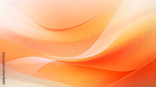 Gradient Background fading from Light Orange to White. Professional Presentation Template