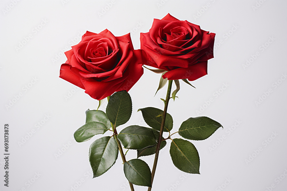 Fototapeta premium Red roses background concept for Valentine day and love.
