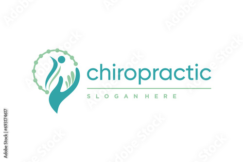 Chiropractic logo design element vector icon idea with creative concept style