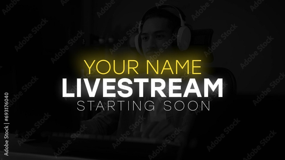 Gamer Livestream Clean Intro Opener Stock Template | Adobe Stock
