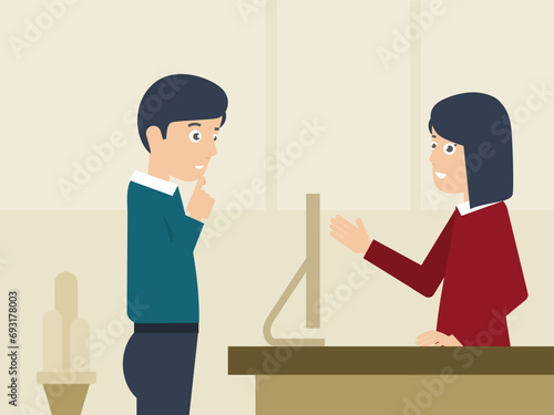 Customer service patiently answers user questions