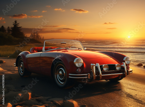 Car on beach and summer time © Nataliia