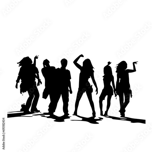 Party Silhouette Vector