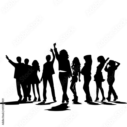 Party Silhouette Vector