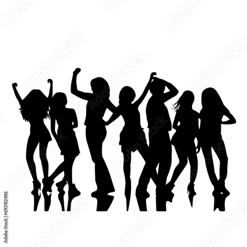 Party Silhouette Vector