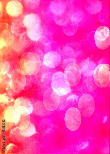 Canvas Print Pink bokeh background for seasonal, holidays, celebrations and all design works