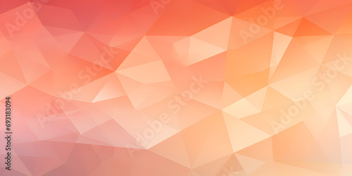 Abstract triangles background in peach fuzz color