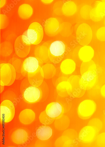Canvas Print Orange bokeh background for seasonal, holidays, celebrations and all design work