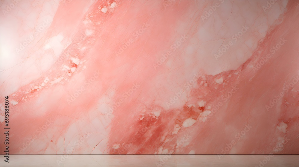 Fototapeta premium Light Red Marble Background for Product Presentation