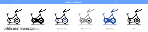 Exercise Bike Icon