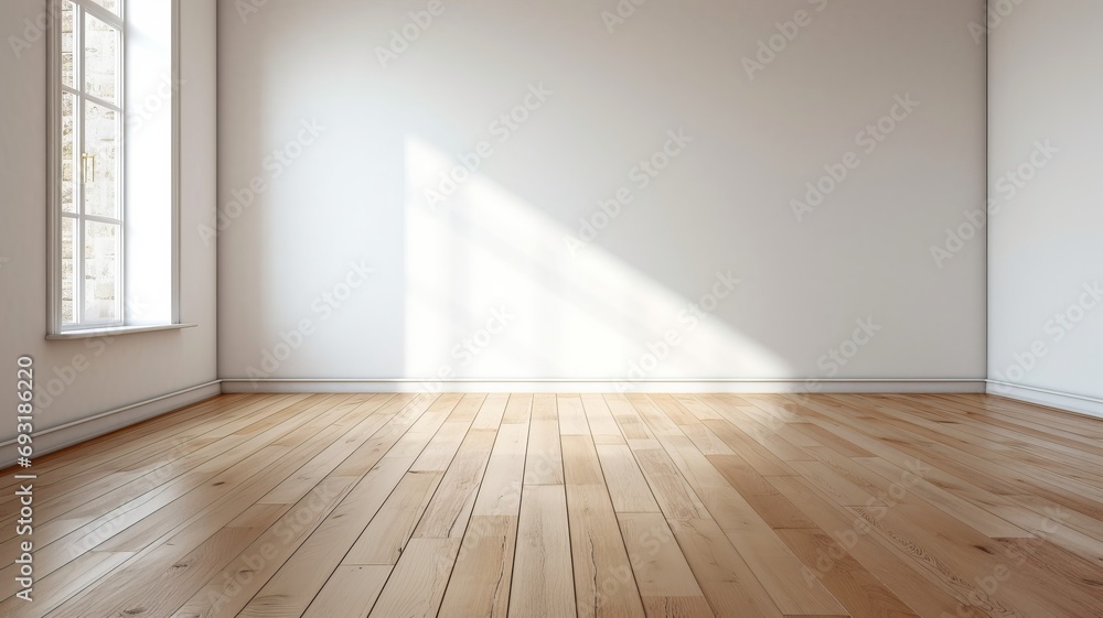 Beautiful entirior background for presentation green wall and wooden floor Beautiful entirior background for presentation green wall and wooden floor
