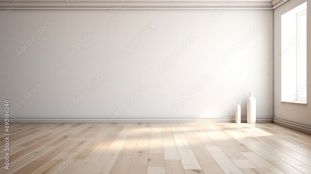 Beautiful entirior background for presentation green wall and wooden floor Beautiful entirior background for presentation green wall and wooden floor