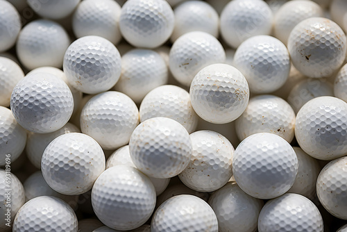 Framed images of golf balls