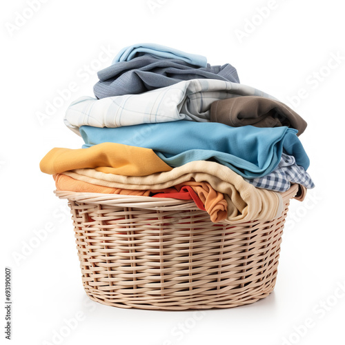 clothes in a basket
