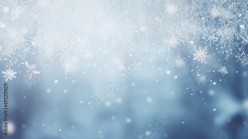 winter is a magic season. beautiful photorealistic wallpaper with copy space for text © ArtCookStudio
