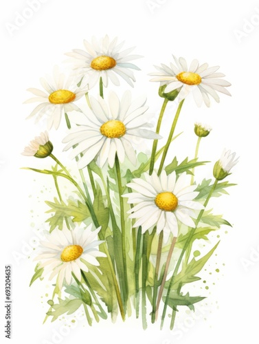 Wild Daisies in Meadow AI Generated © Alex