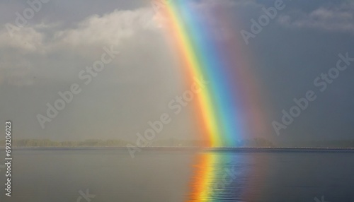 rainbow segment on background