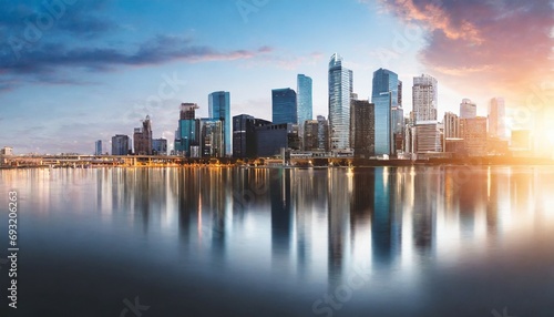 modern cityscape panoramic background