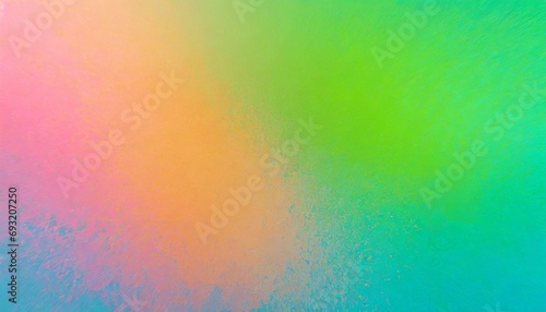 light blue pink coral peach orange yellow lemon lime green abstract background for design color gradient ombre colorful multicolor mix iridescent bright fan rough grain noise template