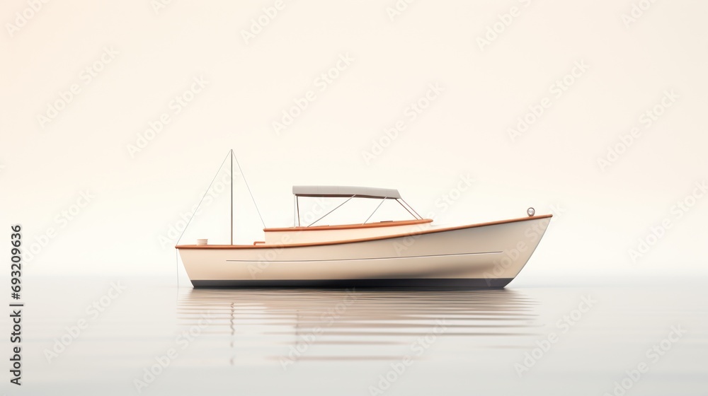 a white boat floating on top of a body of water next to a boat on top of a body of water with a small boat on top of the water. a white boat floating on top of a body of water next to a boat on top of a body of water with a small boat on top of the water.