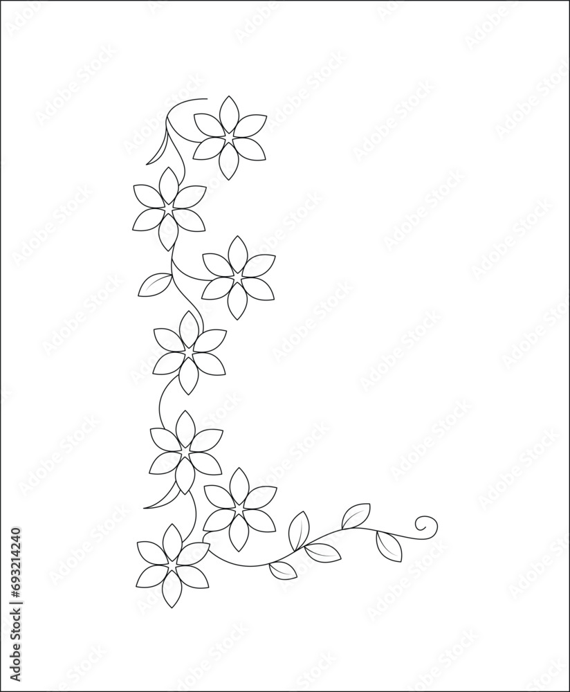 Flower coloring page|coloring book page|line art for kids and adults