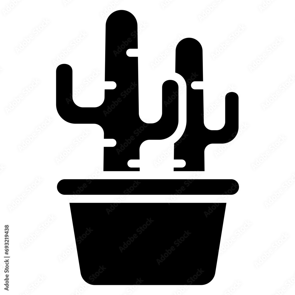 cactus glyph icon, related to spring theme. cactus glyph icon, related to spring theme.