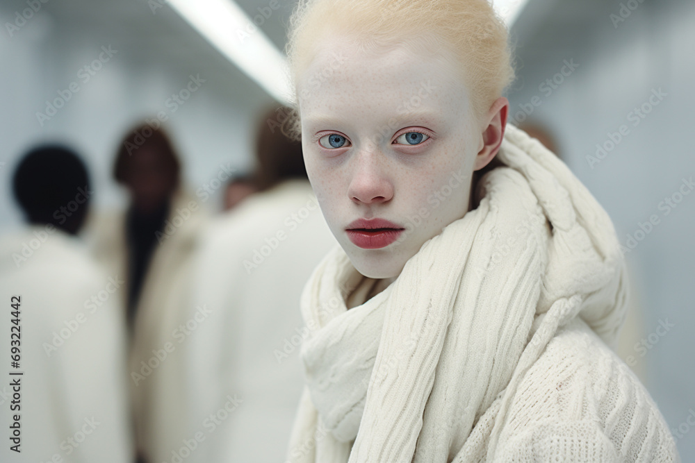 Albino People Human Woman Men Girl Boy Congenital Disease Absence Of 