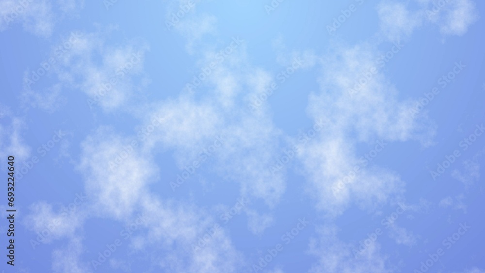 Animated Clouds and Foggy Sky Background (Customizable) Stock Template