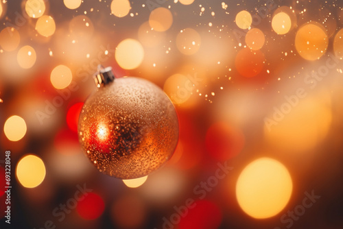 blurred christmas holidays lights bokeh created using generative Ai tools	

