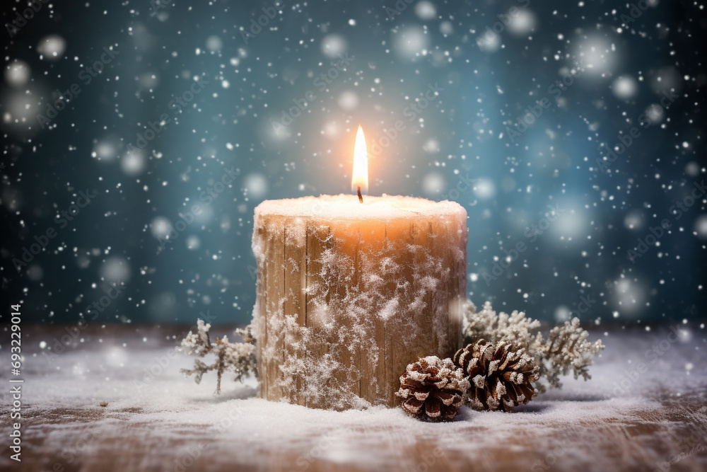 Christmas Candlelight Elegance: A Warm Glow Illuminating the Season with Festive Charm Christmas Candlelight Elegance: A Warm Glow Illuminating the Season with Festive Charm