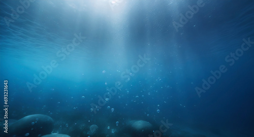 deep sea exploration, underwater world background photo