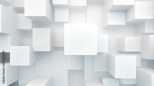Abstract cubes geometric shape pattern background. Generative AI