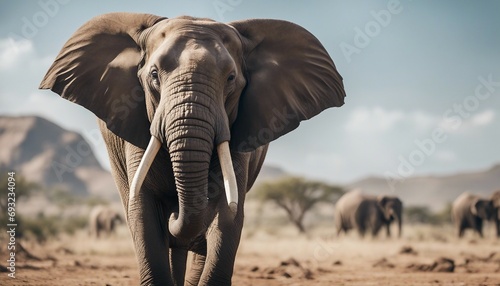 Elephant in National Park photo