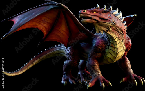 Dragon Pong, Photo, 3D Render, Wildlife Photographi photo