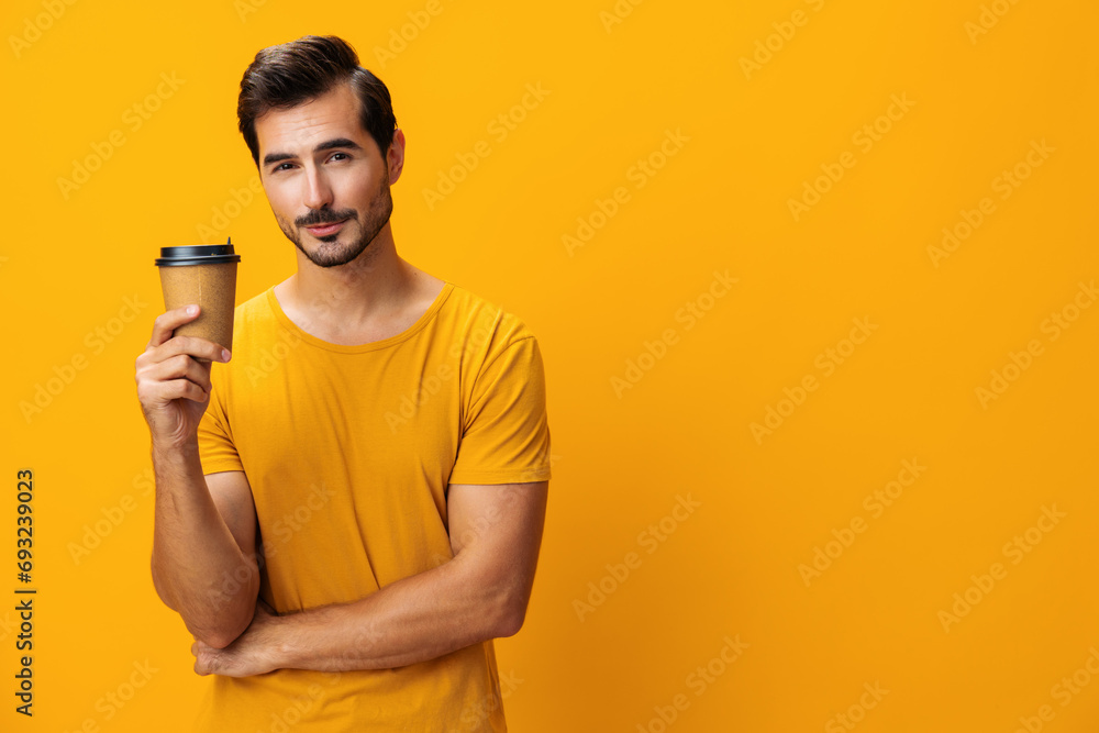 Man studio mug drink tea paper coffee hot energy cup t-shirt Man studio mug drink tea paper coffee hot energy cup t-shirt