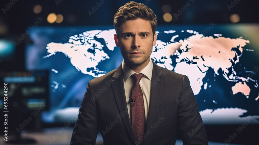 Portrait of a TV host /anchor person Portrait of a TV host /anchor person
