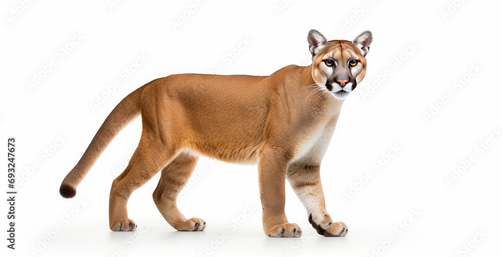 Puma Cat looking at Camera Puma Cat looking at Camera