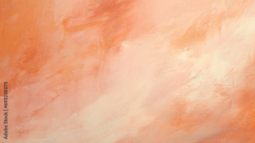 A mesmerizing view of a Closeup Peach Fuzz background, with delicate brush strokes and subtle speckles resembling a beautiful abstract painting.