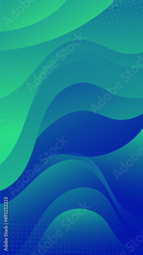 Abstract background green blue color with wavy lines and gradients is a versatile asset suitable for various design projects such as websites, presentations, print materials, social media posts