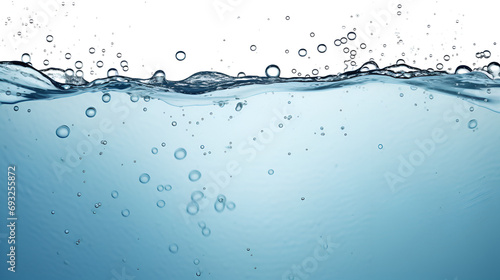 water surface with fizzy bubbles, water bubbles background photo