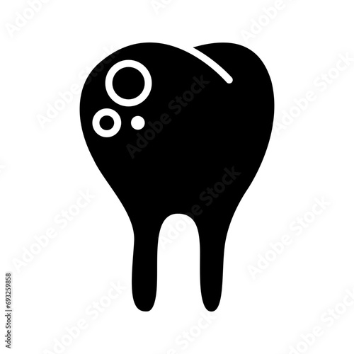 Cavity icon. Dental health care icon