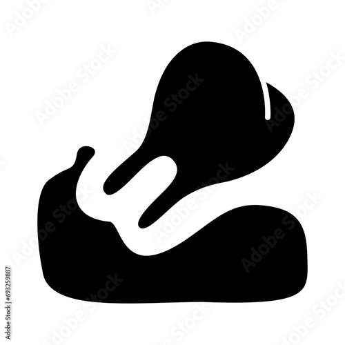 Teeth grow crookedly. Dental health care icon