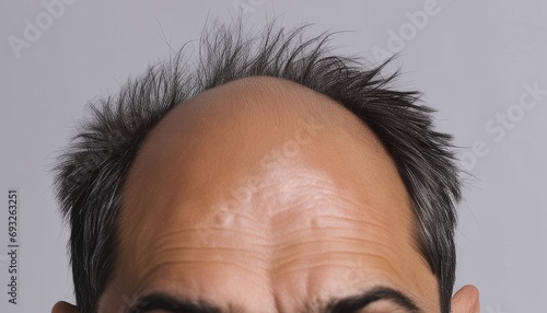 A man with a receding hairline photo