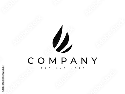 flame oil gas logo design