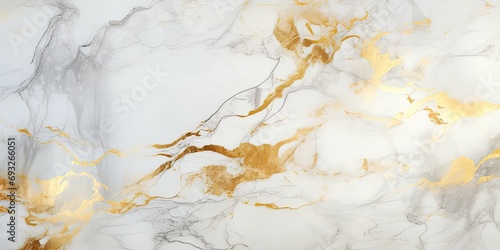 Marble background with white gold texture design.